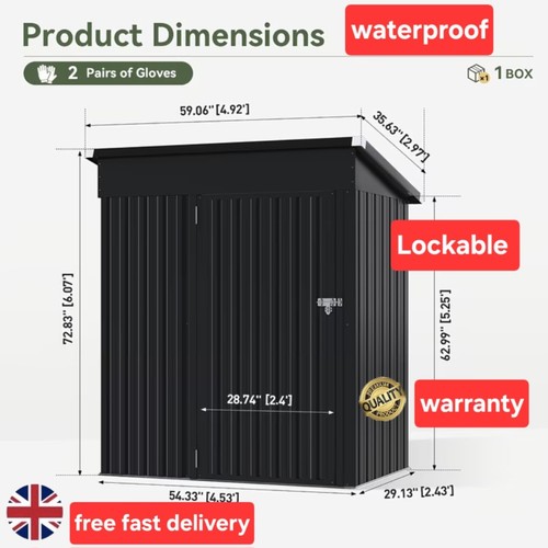 Large store garden lockable - large,